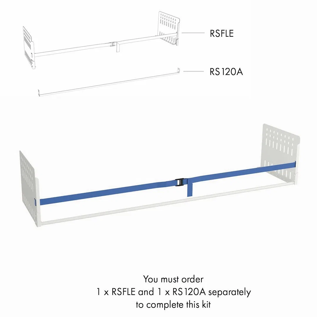 RS120A – ROLACASE Van Storage System Shelf Support, For Rolacase Series 12 Van Storage Shelf Unit 10-53/64 Inch Heigh...